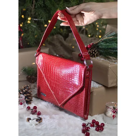 Torebka Kopertówka Krokodyl